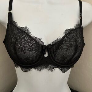 Elegant Black Lace Bra